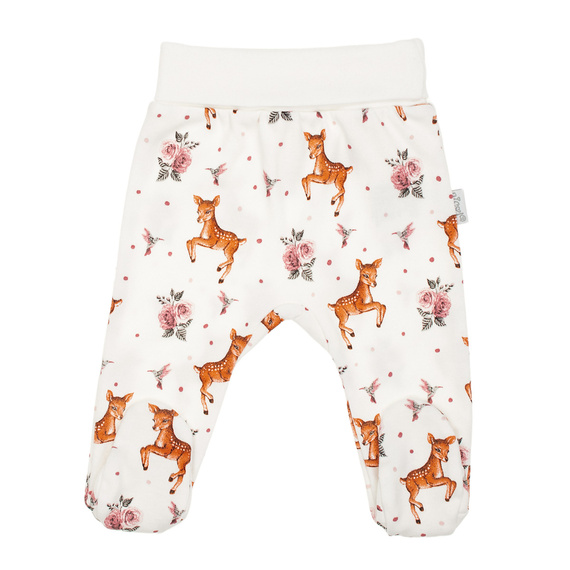 Nicol Lala 216009 – półśpiochy niemowlęce bawełniane, wzór w sarenki