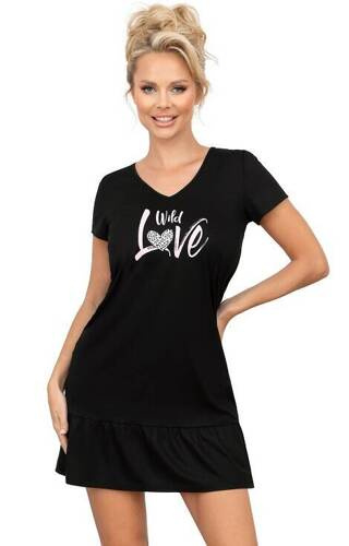 Koszula nocna Pantera Donna -  czarna