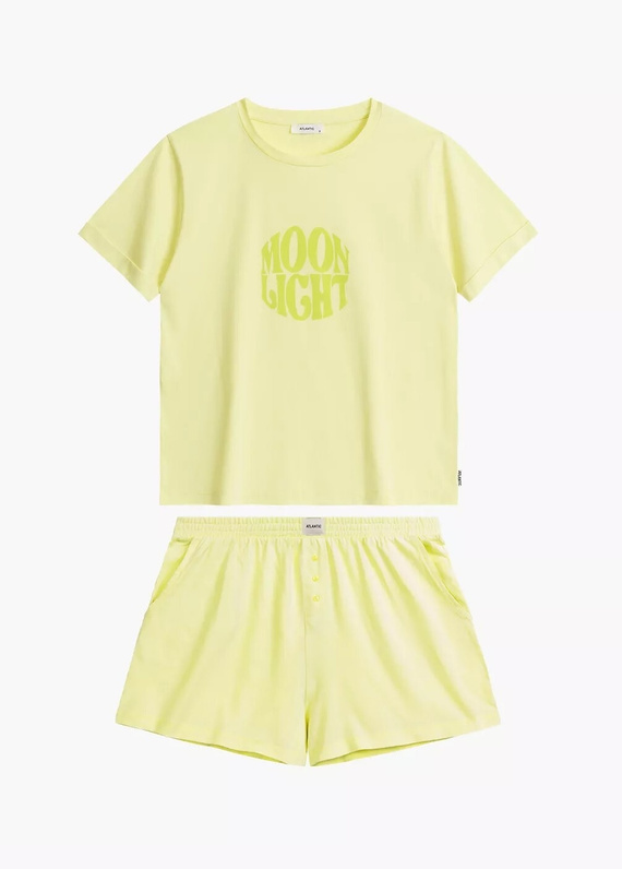 Piżama Damska NLP-487 Atlantic- limonkowy