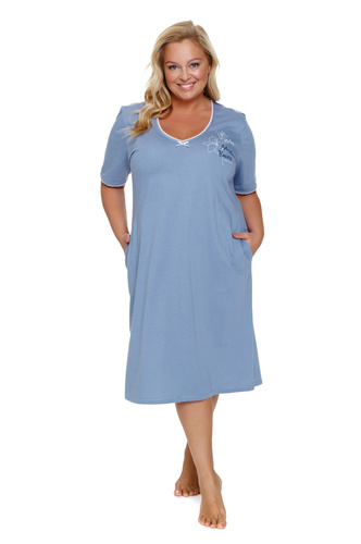 TB.7263 Koszula Nocna Plus Size Doctor Nap - sky blue