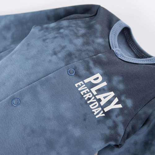 Pajac niemowlęcy ze stópkami Jump Eevi - niebieski