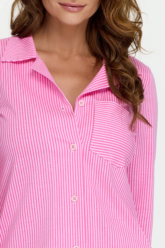 Koszula nocna rozpinana 13 Bonamera różowy