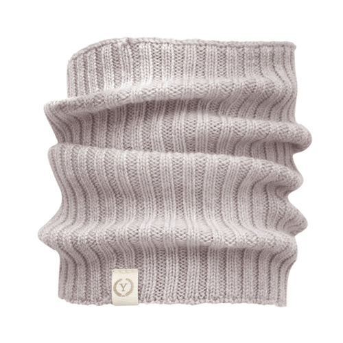 Yosoy komin dziecięcy z wełny merino szarobeżowy – ciepły, miękki, oddychający