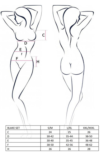 Komplet Blake Set Passion czarny