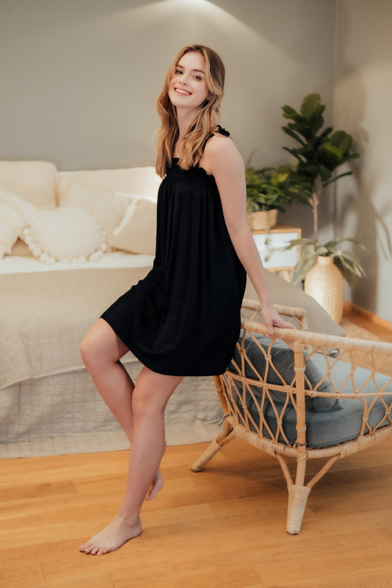 Koszula Nocna 4428 Doctor Nap - black