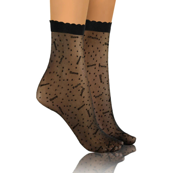 Skarpetki damskie Sesto Senso wzór 09 Milano/Paris