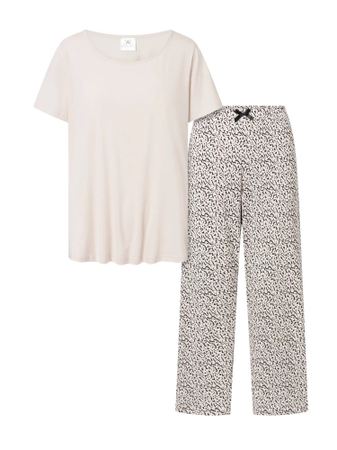 Piżama damska Impressive You Momenti Per Me beige	