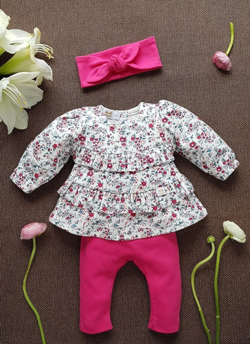 Legginsy dłuigie 2511 Jasmina Marija - fuksja