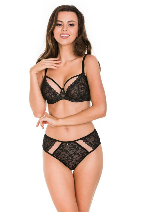 Biustonosz miękki 19160 Madame Mediolano czarny