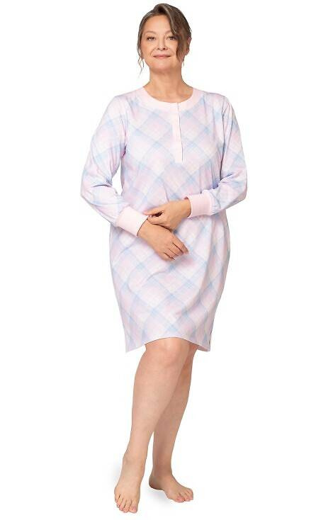 Koszula nocna damska 257 Agata III Martel - różowa