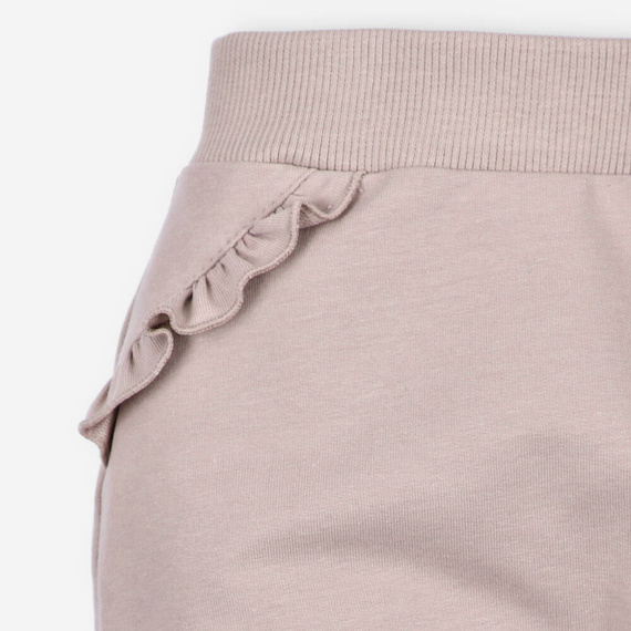 Spodnie dresowe z bawełny organicznej ABN-4518 Nini beżowy