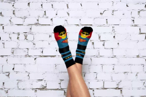 Skarpety zakostki M41Z Super Tata Italian Fashion - granatowy/kolory