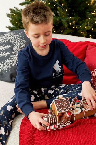 PDG.5264 "Frozen" Piżama dziecięca Unisex Doctor Nap - navy blue