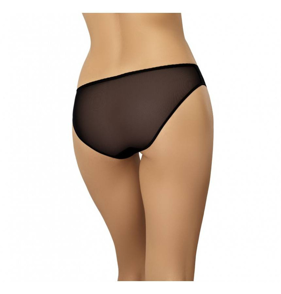 Figi siateczkowe z koronką Rose Teyli - czarny