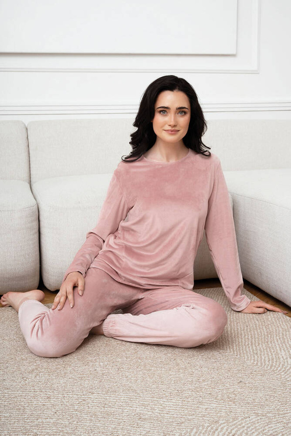 Komplet damski Akara Italian Fashion - róż pudrowy