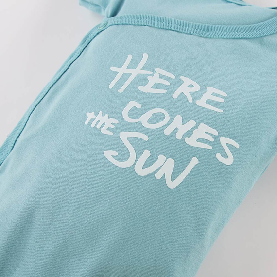 Body rozpinane z krótkim rękawem Sahara Eevi - niebieski