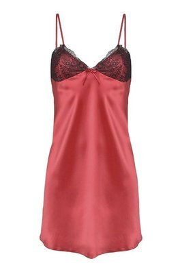 Halka satynowa koszulka damska Agnes DKaren - Puder