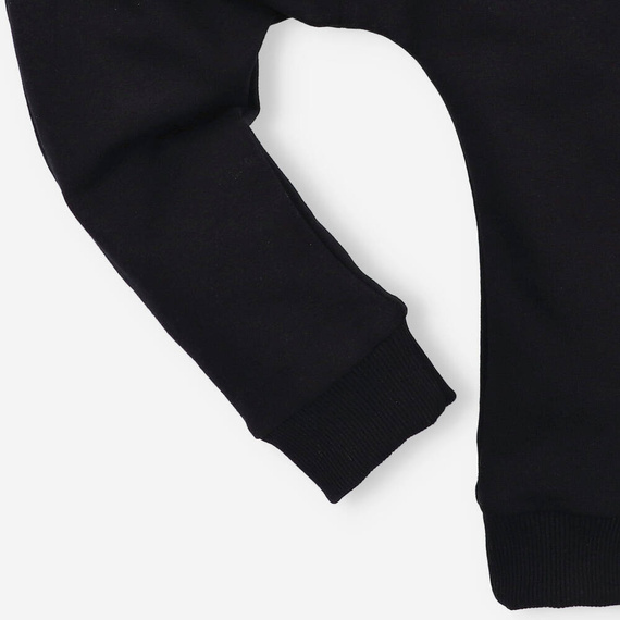 Spodnie dresowe z bawełny organicznej Alfabet Nini czarny