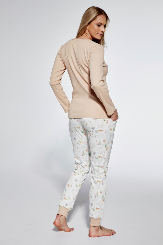 Cornette Piżama damska 723/351 Emy beżowy