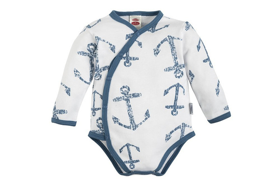 Body kopertowe z długim rękawem "BLUE SEA" Makoma paski