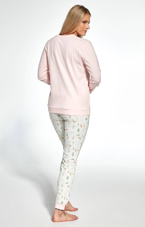 Piżama damska 467/343 Fall Cornette - różowy