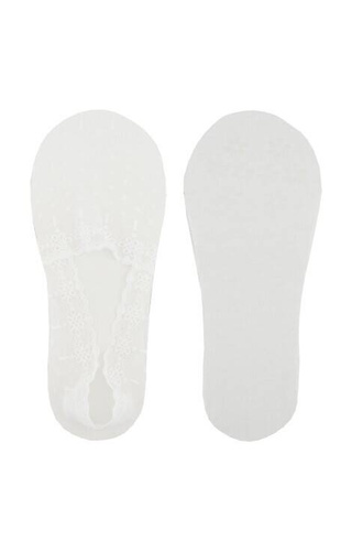 SN052 Baleriny stopki damskie Noviti - białe