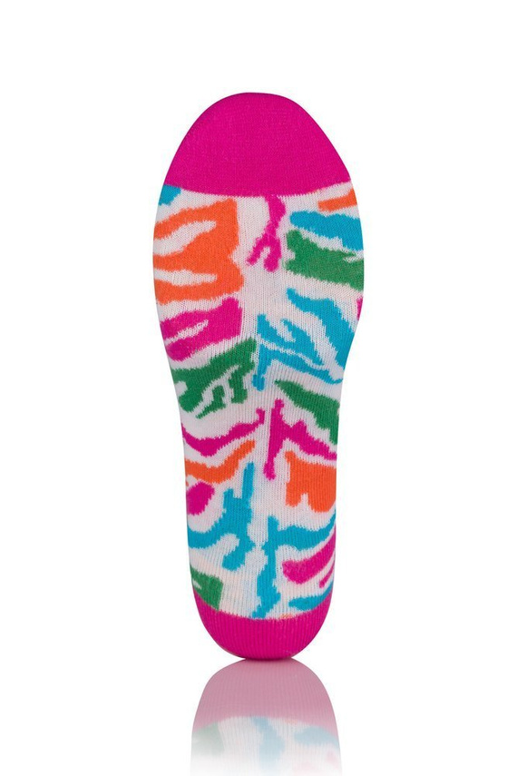 Skarpety S118S Zebra Italian Fashion - amarantowy druk