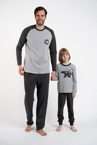 Piżama dla chłopca Morten Italian Fashion melanż/c.melanż 