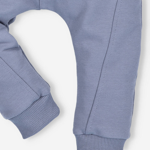 Spodnie niemowlęce z bawełny organicznej Space Tour Nini niebieski