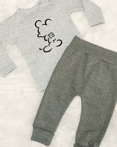 Spodnie niemowlęce "Julek" Bambarillo granatowy 