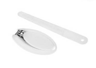 Cążki i pilniczek w zestawie Akuku