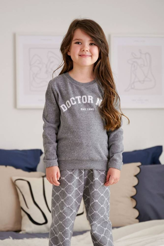 PDU.5243 Piżama dziecięca Unisex Doctor Nap - grey
