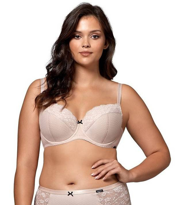 Biustonosz Usztywniany Big Pia Nipplex- cappuccino