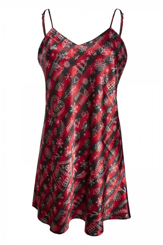 Halka satynowa DK-HK DKaren czerwony 012