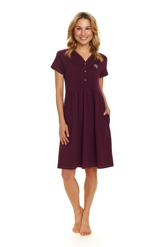 Koszula Nocna do karmienia 5336 Doctor Nap - burgundy
