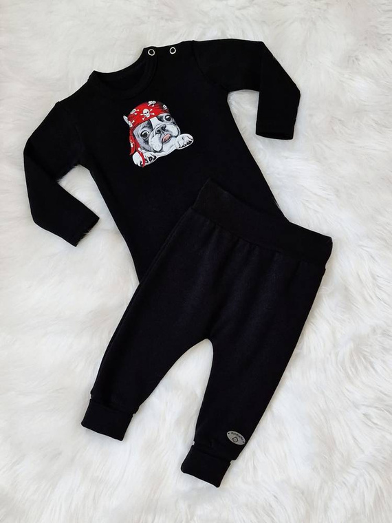 Body z długim rękawem Pirat Bambarillo czarny