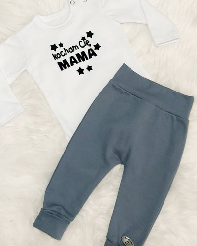 Spodnie niemowlęce "Julek" Bambarillo melanż