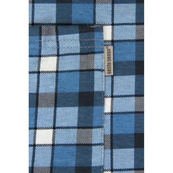 Bawełniana piżama męska, rozpinana 2182/10 Sesto Senso - granatowy