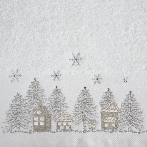 Ręcznik świąteczny choinka Joy 2 Eurofirany biały
