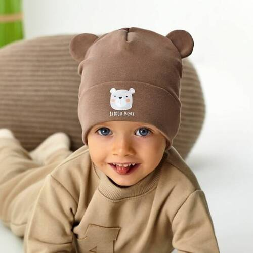 Czapka dla chłopca 48-046 AJS mix-kolor