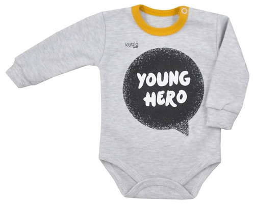 Body niemowlęce "HERO" Koala grafitowe 