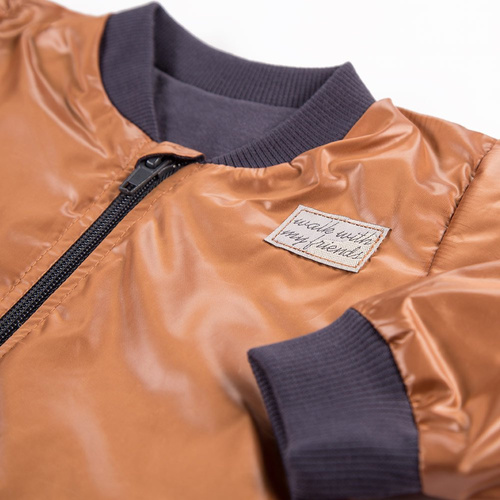 Kurtka bomberka na zamek Lazy Days Ewa Klucze - niebieski