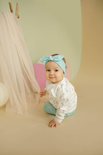 Opaska dziewczęca Lilian Pinokio - miętowy