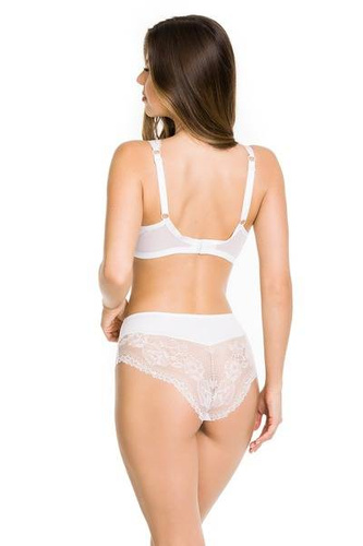 Figi damskie brazyliany 19122 Dots Mediolano biały 