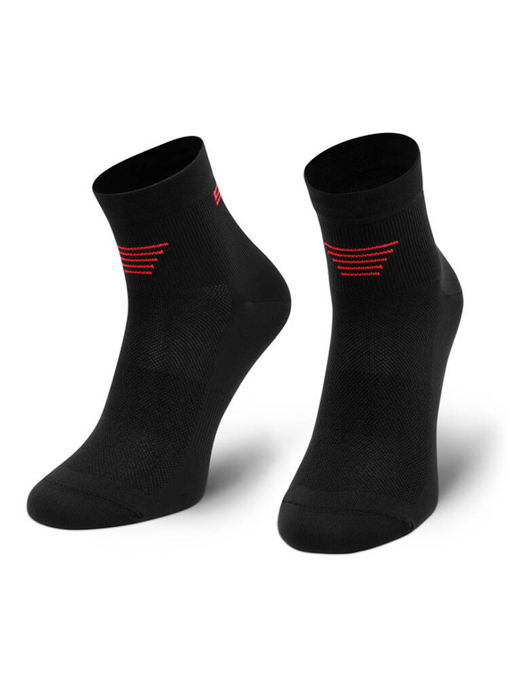 Running 01 Skarpety biegowe damskie/męskie Spaio black/red