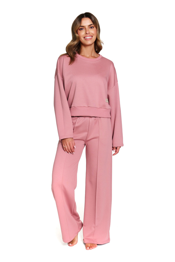 Dres damski Doctor Nap 7360 – Bawełniany, oversize, szerokie spodnie | Polska jakość - blush rose
