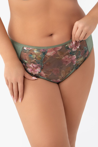 Figi damskie K 940 Delaila Gorsenia – siateczka, haft, tiul