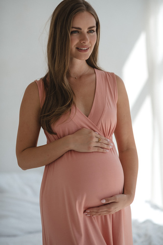 Star Light Herbal Rose Milk&Love– koszula nocna bambusowa ciążowa i do karmienia | Wygoda i elegancja