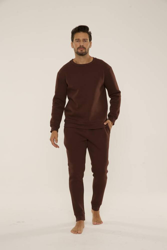 Bluza męska dresowa 813 Indigo Forex - czekolada