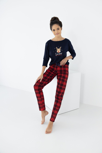 Piżama damska Lucy Sensis - granatowy